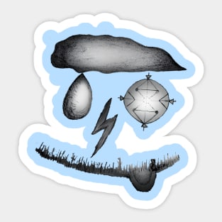 Weather Man Sticker